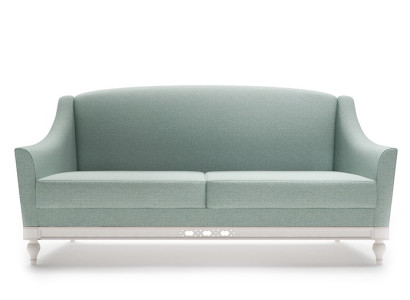 Chippendale Sofa 3 Seater Country House Fabric Sofa with Wood Designer Suite